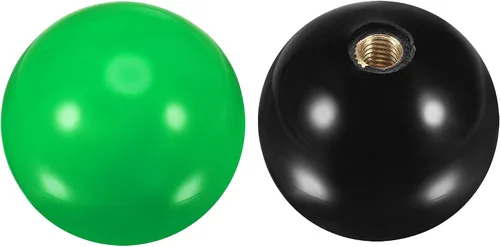 Vista 5 de uxcell Joystick Head Rocker Ball Top Handle Arcade Juego de repuesto VerdeNegro