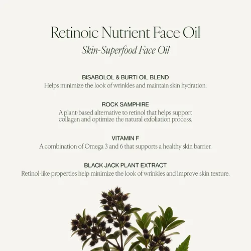 Vista 4 de Tata Harper Aceite facial con nutrientes retinoicos, aceite facial nutritivo, alternativas de retinol botánico, cuidado natural de la piel, 1.0 fl oz