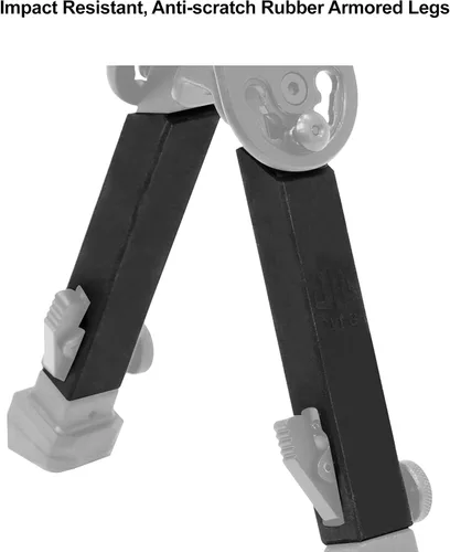 Vista 6 de UTG Bípode QD de metal blindado de goma, altura 6.0 "- 8.5", negro
