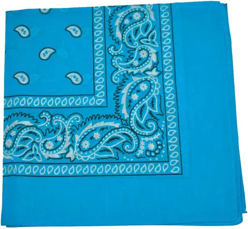Vista 24 de Motique Accessories Bandana de algodón de 22 pulgadas con estampado cachemira