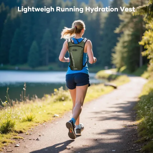Vista 6 de Maelstrom Hydration Backpack with 2L Water Bladder,Lightweight Running Vest BPA-free,Breathable Shoulder and Back panel,Adjustable Chest