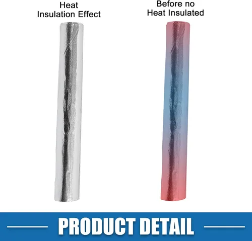 Vista 7 de Funda protectora térmica para automóvil, protección contra el calor extremo, cubierta térmica aluminizada de 60 x 12 pulgadas