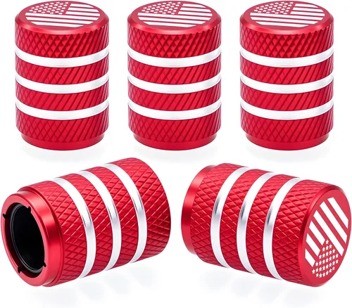 Vista 66 de 4 piezas de tapas de válvula de rueda con forma de punta, válvula de rueda de aleación de aluminio con punta, cubiertas universales de válvula