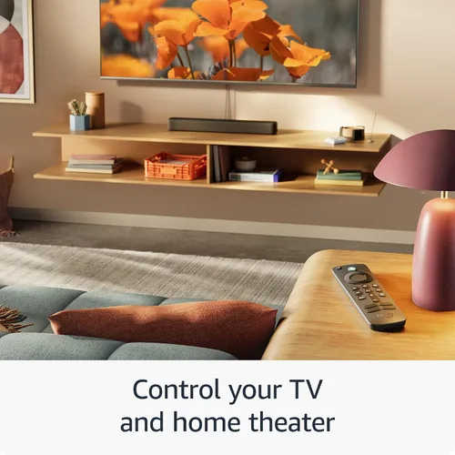 Vista 4 de Control remoto por voz Alexa de Amazon Fire TV (modelo más reciente) con controles de TV. Requiere un dispositivo Fire TV compatible