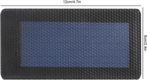 Vista 6 de Plplaaoo Panel solar de silicio amorfo flexible, módulo solar de película fina de 2 V 0.3 W para proyectos de bricolaje - Mini células solares