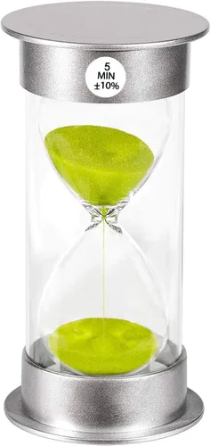 Vista 21 de Temporizador de arena de 1 minuto, reloj de arena de plástico de 1 minuto, reloj de arena pequeño de un minuto, temporizador de cristal de arena Azul