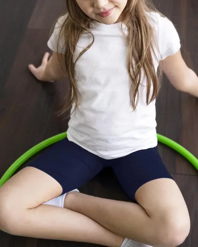 Vista 3 de Auranso Pantalones cortos de ciclismo para niñas, transpirables y de seguridad, pantalones cortos de ciclismo debajo del vestido