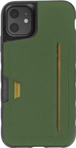 Vista 30 de Smartish - Funda delgada para iPhone 11 Pro Max verde militar - Gripmunk [ligera + protectora] Funda de agarre fino para teléfono celular con cámara
