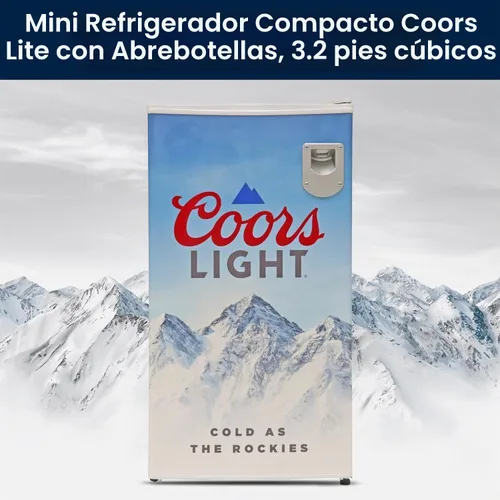 Vista 10 de Koolatron Coors Light Rocky Mountain - Refrigerador compacto con abridor
