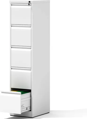 Vista 16 de Archivador de 2 cajones con cerradura, archivadores verticales de metal para oficina en casa, muebles de oficina para organización colgante, Negro