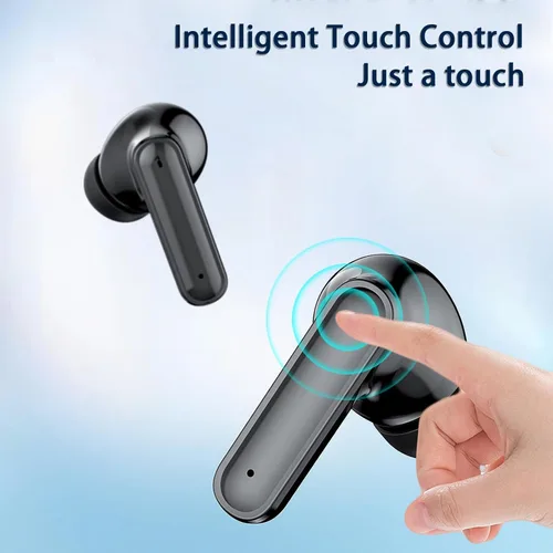 Vista 3 de Auriculares inalámbricos, auriculares Bluetooth con tiempo de reproducción de 30 horas, con pantalla LED de potencia, Bluetooth 5.3 impermeable