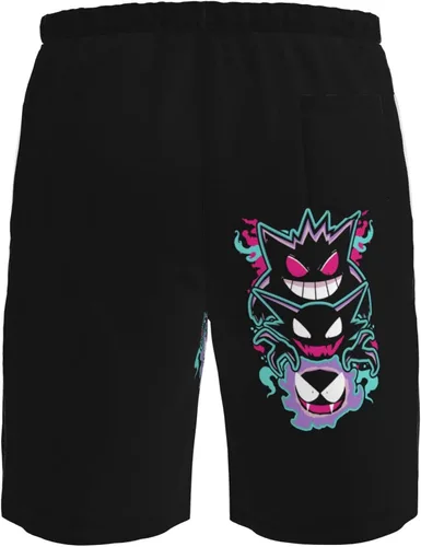 Vista 6 de DPFHL Gengar Logo Swim Trunks Mens Quick Dry Bathing Suits with Mesh Lining Workout Shorts