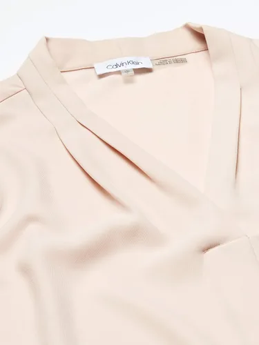 Vista 7 de Calvin Klein Blusa sin mangas para mujer con pliegues invertidos (estándar y plus)