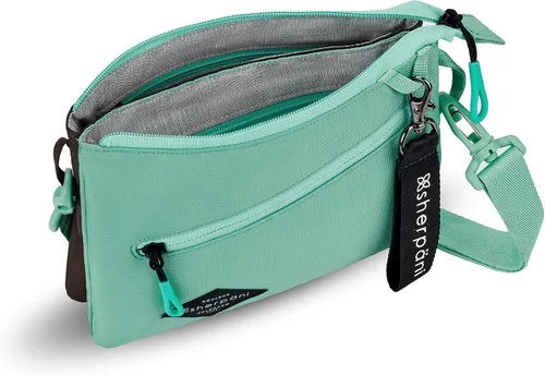 Vista 6 de Sherpani Zoom, bolso cruzado pequeño, bolso cruzado de nailon, bolso cruzado ligero, bolsa doble elegante, monederos para mujer