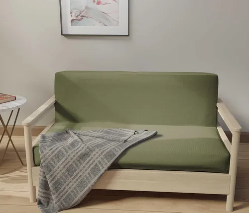 Vista 3 de LANE LINEN Fundas de futón tamaño completo, fundas de 100 % algodón, funda de colchón tamaño completo para sofá cama futón, funda de sofá plegable
