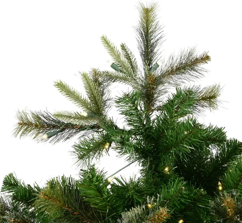 Vista 2 de Vickerman árbol de navidad artificial de pino de cachemira sin iluminación de 24 pulgadas Verde