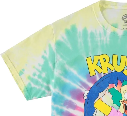 Vista 3 de The Simpsons Camiseta con logotipo de Krusty The Clown para hombre con logotipo de Krusty Burger