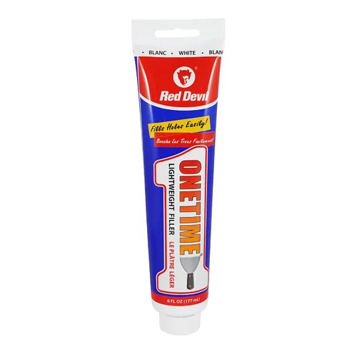 Vista 15 de Red Devil 0541 ONETIME Spackle ligero para reparación de paredes, masilla para agujeros en paneles de yeso, 1 galón, blanco, fabricado en EE. UU