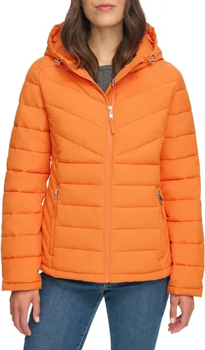 Vista 8 de Tommy Hilfiger Chaqueta acolchada ligera y plegable esencial para mujer Classic Chevron Navy