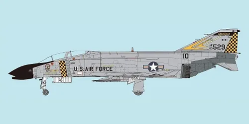 Vista 7 de FineMolds 1/72 US Air Force Jet Fighter F-4C Air National Guard (primera edición especial limitada) - Kit de construcción de modelos de plástico #