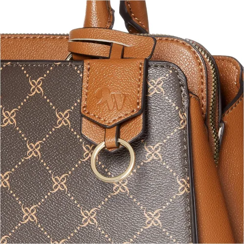 Vista 3 de NINE WEST Bolso Endora, Logotipo marrónbronceado