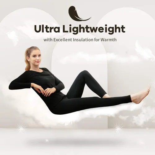 Vista 5 de MANCYFIT Camiseta térmica de manga larga con forro polar para mujer