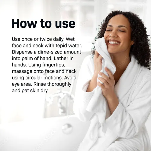 Vista 4 de Revision Skincare Gel limpiador purificador, lavado facial altamente concentrado limpia profundamente los poros y elimina el aceite y las impurezas