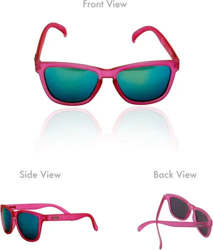 Vista 5 de Lentes de sol polarizados para los UV, antideslizantes, sin rebote, de Goodr, Rosado
