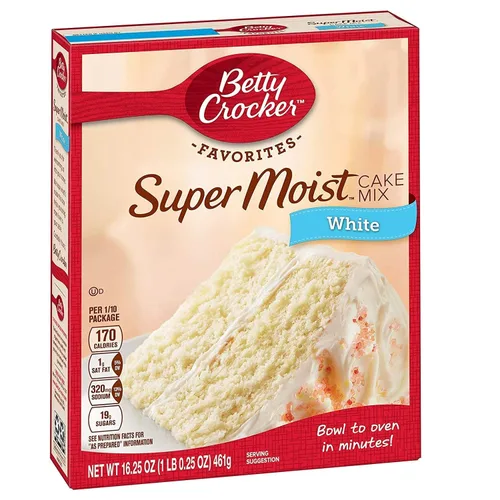 Vista 53 de Betty Crocker Delights Mezcla de pastel de vainilla francesa súper húmeda, 13.25 onzas