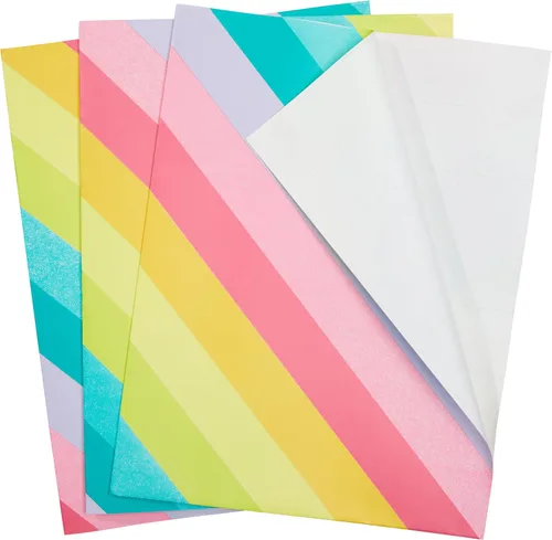 Vista 41 de The Gift Wrap Company 58-189227 Juego de hojas de papel para envolver regalos con diseño de animales de fiesta, 30 x 23 pulgadas, multicolor, 3