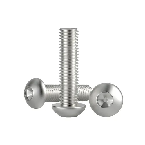 Vista 17 de Tornillo de 1/4-20 x 1, tornillos de cabeza de botón, acero inoxidable 304 (18-8), rosca completamente a máquina, unidad hexagonal Allen, paquete