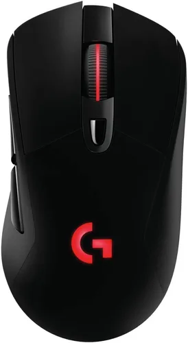 Vista 3 de Logitech G 703 Lightspeed - Mouse inalámbrico para juegos de grado profesional, 16,000 DPI, RGB, pesos ajustables, 6 botones programables, memoria