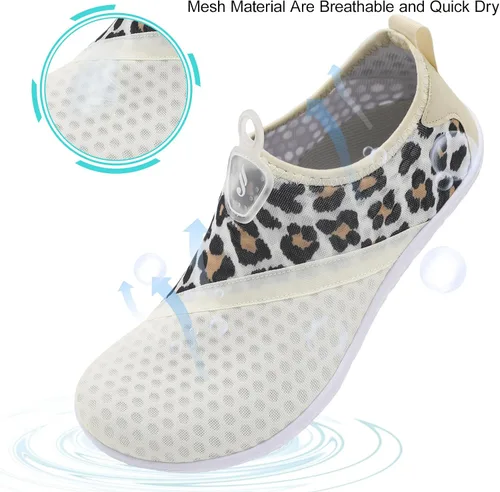 Vista 4 de JIASUQI Zapatos deportivos para senderismo y playa, zapatos acuáticos descalzos, para natación, deportes, caminar, para mujeres y hombres