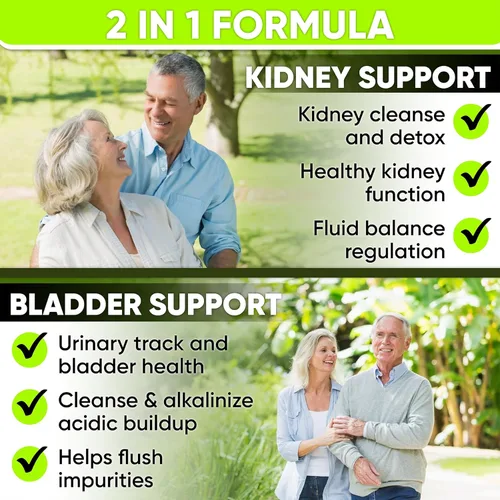 Vista 2 de Limpieza renal desintoxicación y reparación y apoyo de la vejiga: suplemento de apoyo renal para restauración renal con Chanca Piedra, arándano