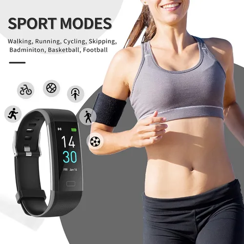 Vista 4 de IP68 - Monitor de fitness impermeable, monitor de ritmo de calor de presión arterial, reloj inteligente, monitor de sueño de oxígeno en sangre