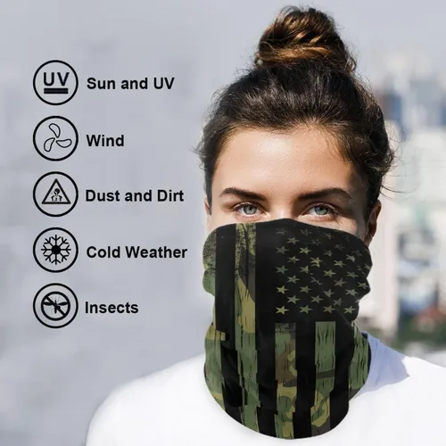Vista 6 de Bandanas de moda para la cabeza, sin costuras, polaina para el cuello, pasamontañas