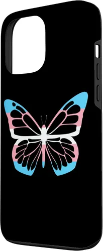 Vista 2 de Funda para iPhone 13 Pro Max Transgénero Mariposa Igualdad Transexual Bandera Trans Pride