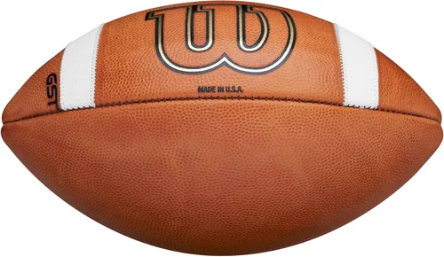 Vista 6 de Wilson GST1003 Juego de cuero de fábrica de fútbol defecto/imperfección - Tamaño oficial, marrón