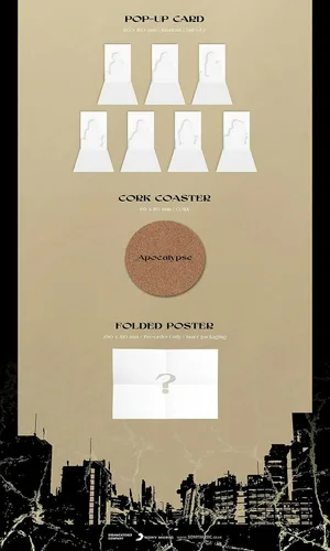 Vista 4 de DREAM CATCHER APOCALYPSE : SAVE US 2nd Album S VER. Incl. PRE-ORDER ITEM+Photo Book+7 Hologram Post Card +3 Photo Card+Pop-up Card+Cork