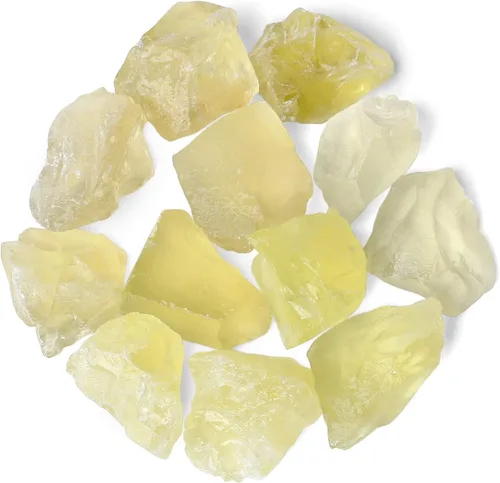 Vista 25 de QINJIEJIE Varias piedras de cristal en bruto 10 colores piedras de cristal curativas 1" piedras preciosas grandes a granel para voltear, cabinas