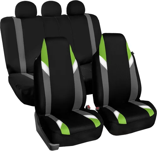 Vista 33 de FH Group Tres filas de 7 plazas, fundas de asiento modernistas de alta calidad, se adaptan a la mayoría de automóviles, camiones, SUV y camionetas