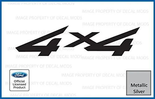 Vista 4 de Adhesivos 4x4 para Ford F250 F350 (1997-2010) Negro - CB