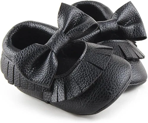 Vista 3 de DELEBAO Infant Toddler Baby Soft Sole Tassel Bowknot Moccasinss Crib Shoes