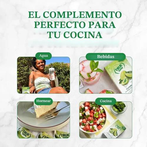 Vista 4 de True Citrus TRUE LIME Potenciador de agua, dispensador a granel, 500 unidades (paquete de 1), paquetes de mezcla de bebida de 0 calorías para agua