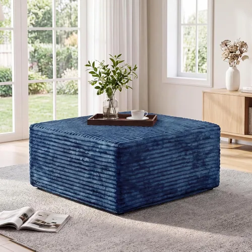 Vista 29 de Sofá modular en forma de L para sala de estar, sofá modular sin huesos con diván, sofá de pana con asiento profundo, no requiere montaje, negro