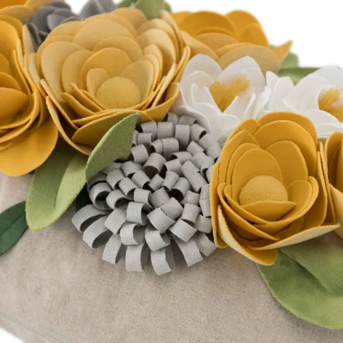 Vista 5 de OiseauVoler Fundas de Cojín Decorativas con Flores 3D Fundas de Almohada con Acento Floral para Sofá Cama Hogar Sala de Estar Decoración