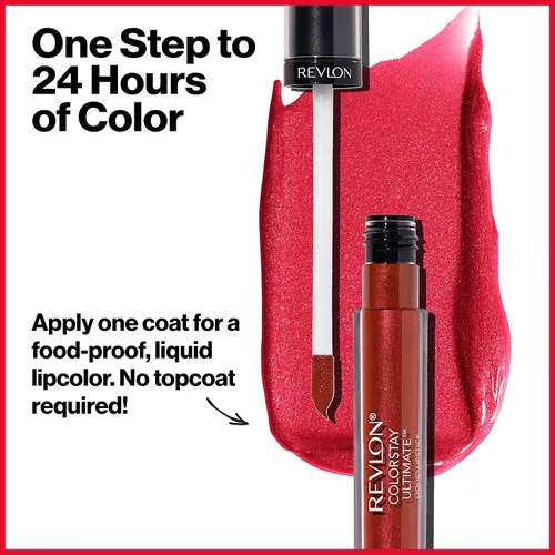 Vista 5 de Lápiz labial líquido Revlon ColorStay Ultimate, TOP TOMATO 050 Top Tomate