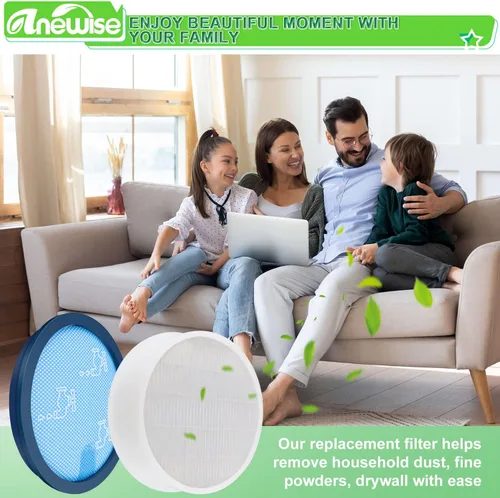 Vista 6 de Anewise Filtro de repuesto para Dyson DC17 Animal, Absolute Animal, Total Clean, All Floors Vacuum, 1 filtro Hepa y 1 filtro premotor, Compare Part