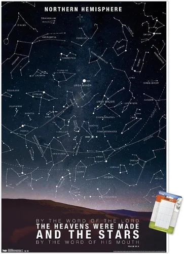 Vista 14 de Póster de pared de The Stars, 22.4 pulgadas de largo x 14.7 pulgadas de ancho, versión enmarcada de madera de granero