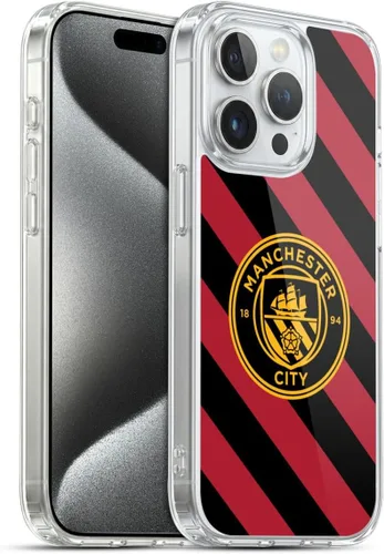 Vista 158 de Head Case Designs Funda de gel con licencia oficial del Manchester City Man City FC Away 2022/23 [protección de grado militar] compatible con Apple